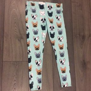 XL French bulldog leggings - never worn